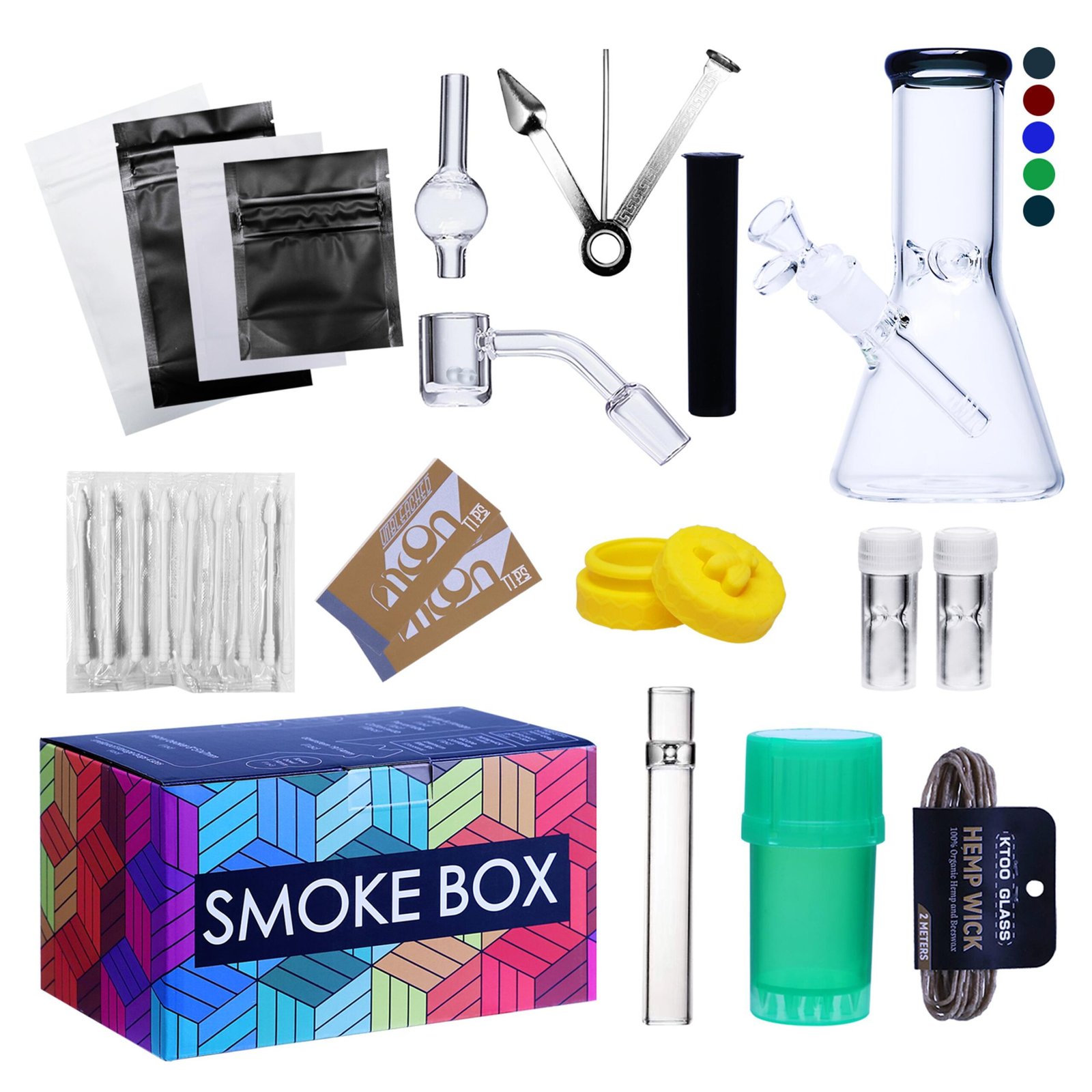 Glass Beaker Smoke Box TM080101 Glass Beaker Smoke Box TM080101