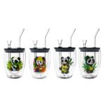 Double Wall Tumblers CH0004 | Exclusive Smoking Pipe & Reusable Glass Set - Image 8