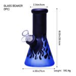 Buy Glass Beaker TM086001 Water Pipe | Complete Smoking Kit with Premium Accessories - Image 3