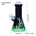 Buy Glass Beaker TM086001 Water Pipe | Complete Smoking Kit with Premium Accessories - Image 4