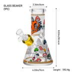 Glass Beaker TM081003 | 20-Piece Complete Smoking Kit with Quartz Banger - Image 2