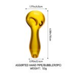 Assorted Hand Pipe PB4002 | Classic Smoker’s Travel Kit with Glass Pipe - Image 5