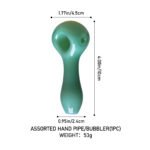 Assorted Hand Pipe PB4002 | Classic Smoker’s Travel Kit with Glass Pipe - Image 3