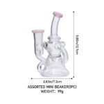 Assorted Mini Breaker BR5030 | Compact Glass Beaker Rig Smoker’s Kit - Image 2