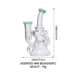Assorted Mini Breaker BR5030 | Compact Glass Beaker Rig Smoker’s Kit - Image 3