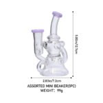Assorted Mini Breaker BR5030 | Compact Glass Beaker Rig Smoker’s Kit - Image 4