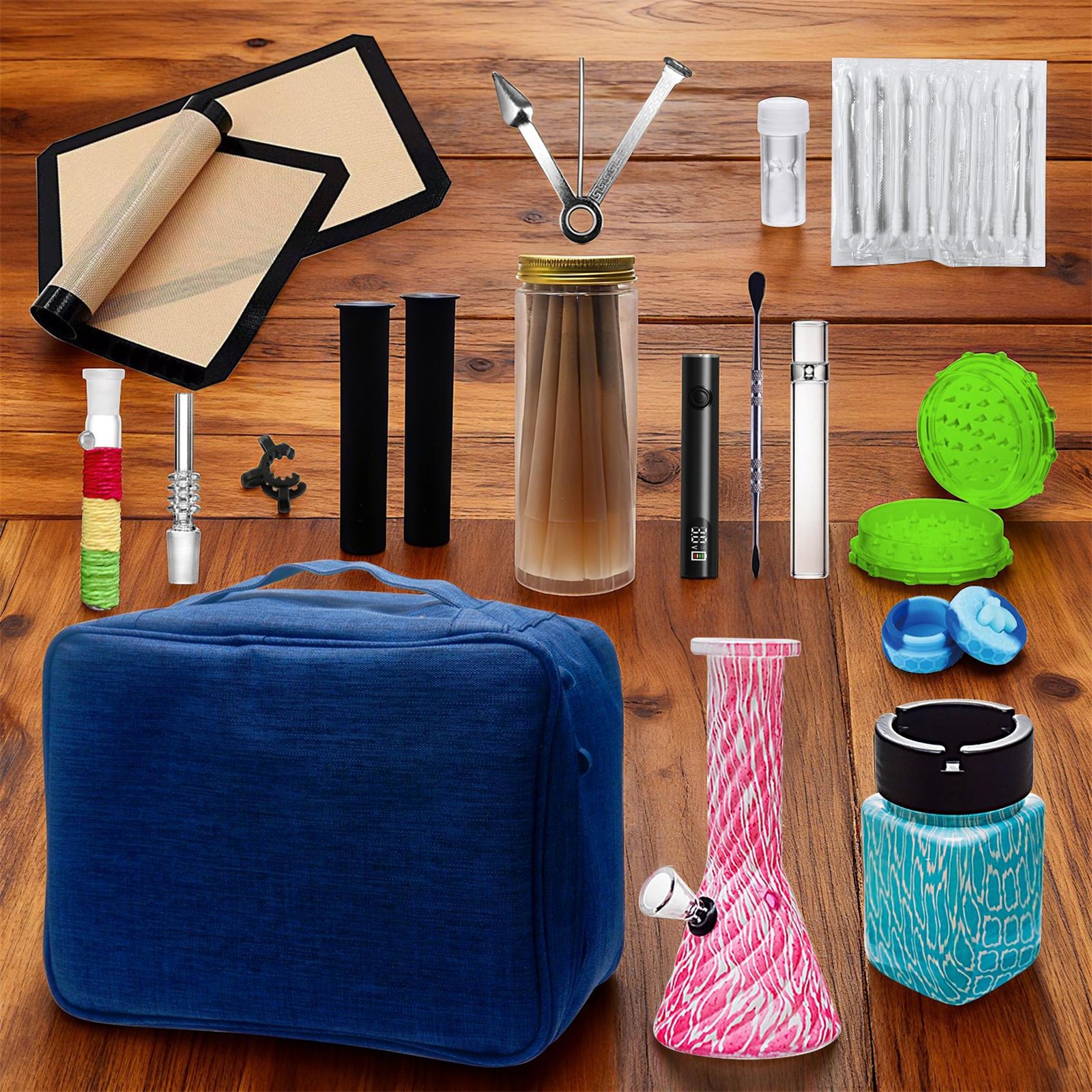 Somkers' Traveling Bag TB93001 Somkers' Traveling Bag TB93001 | Ultimate Portable Set for Smokers - Image 1